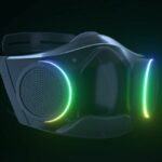 Screengrab of the Razer Zephyr RGB face mask from the company