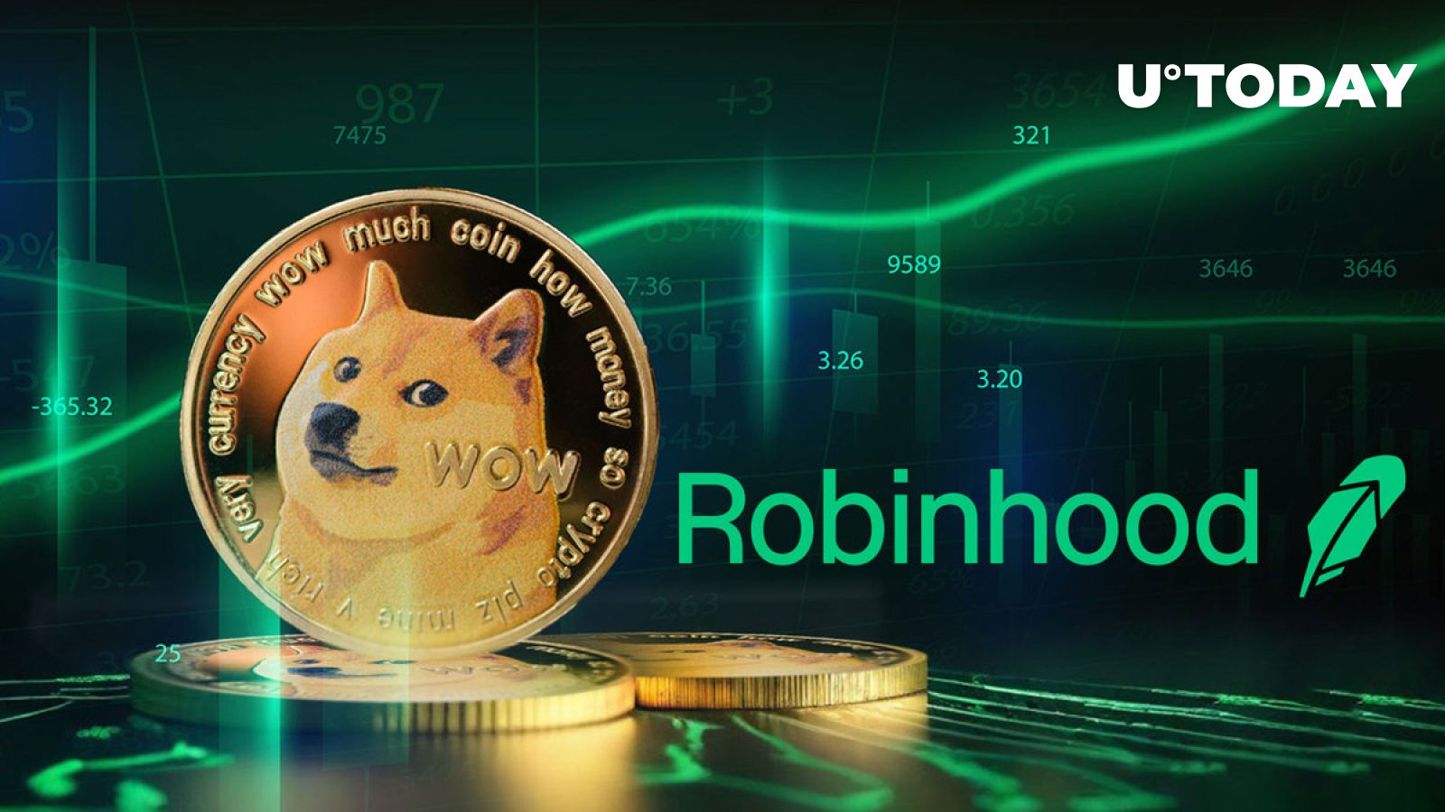 قیمت DOGE با ارسال اسرارآمیز 120 میلیون Dogecoin به Robinhood 4.45٪ افزایش یافت.