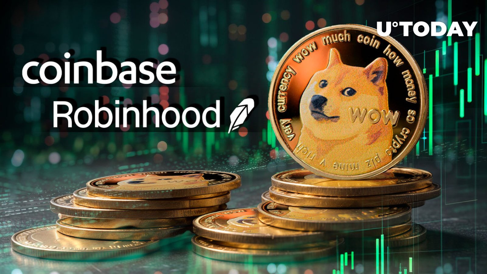 DOGE 12% افزایش یافت، نیم میلیارد Dogecoin به Coinbase و Robinhood رفت