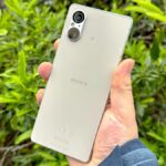 The Sony Xperia 5 V from the back