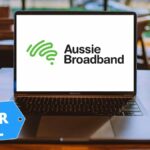 Aussie Broadband logo on computer screen