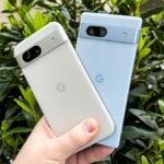 The Pixel 8a and Pixel 7a side by side