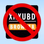 XNXubd Browser VPN logo overlaid with a red