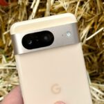 Google Pixel 8 shown held in hand