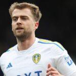 Patrick Bamford of Leeds United in action ahead of the Norwich vs Leeds EFL Championship playoff match