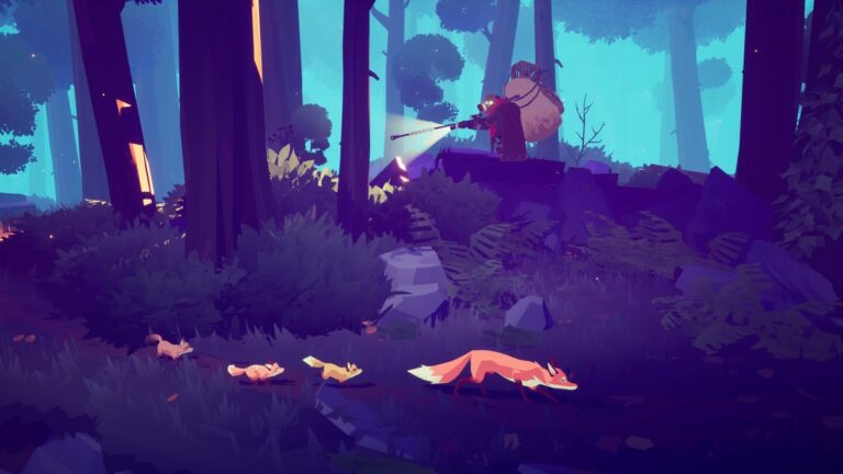 A screenshot of Endling Extinction is Forever, an eco-conscious survival game featuring foxes