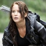 Jennifer Lawrence as Katniss Everdeen in The Hunger Games