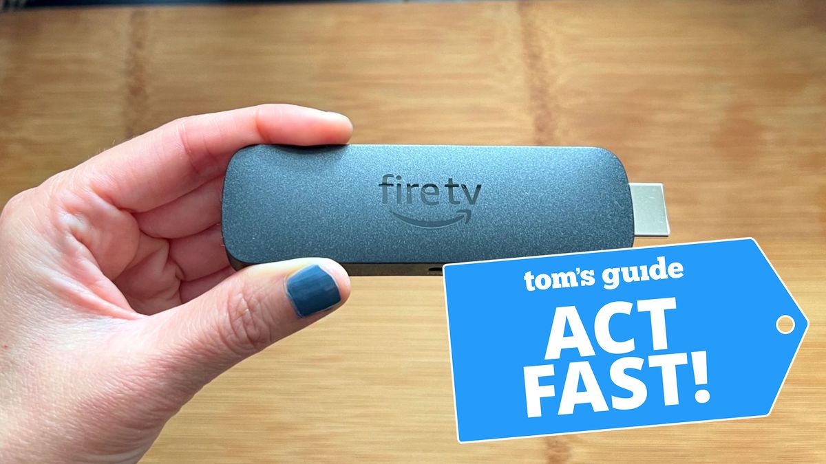 Fire TV Stick 4K held in hand