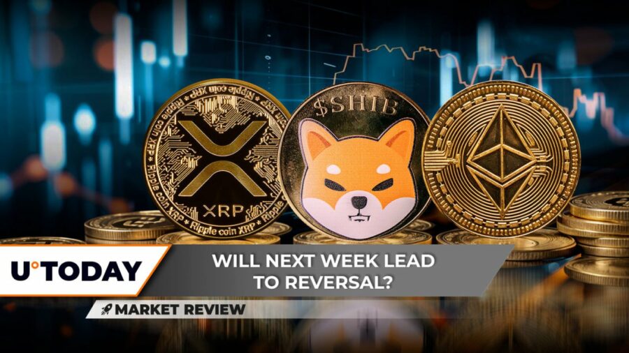 XRP وارد منطقه معکوس شد، آیا سطح 0.00002 دلاری Shiba Inu (SHIB) خطرناک است، آیا اتریوم (ETH) می‌تواند زنده بماند؟