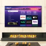 Roku Pro Series on living room wall