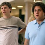 (L-R) Michael Cera as Evan and Jonah Hill as Seth in