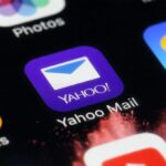 Yahoo Mail icon on a phone home screen