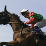 A general view as runners cross the line at Royal Ascot horse racing event in England