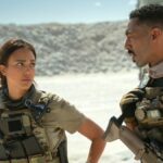 (L-R) Jessica Alba as Parker and Tone Bell as Spider in Trigger Warning.