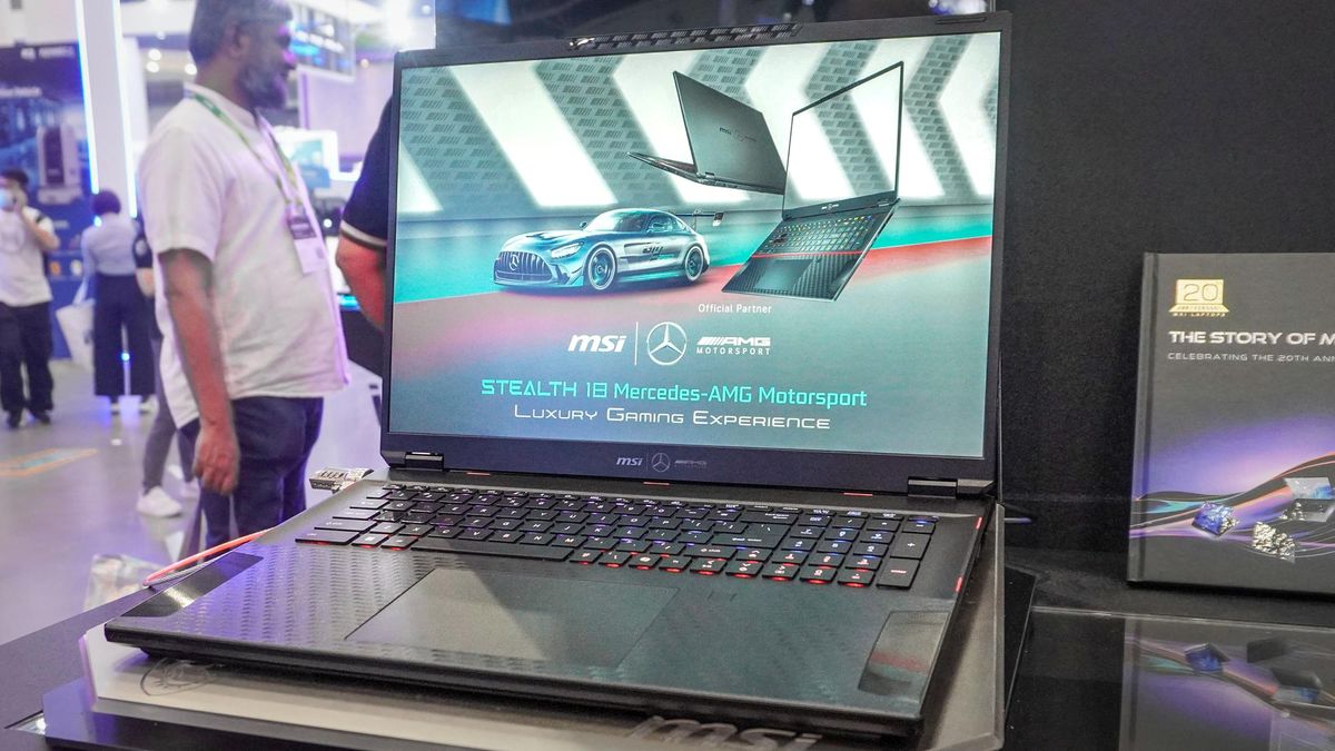 MSI Stealth 18 Mercedes-AMG Motorsport یک نیروگاه از دست رفته با سبیل Meteor Lake است.