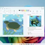 Screenshot of Microsoft Cocreator with turtle sketched in paint