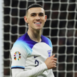 Phil Foden of England celebrates the team