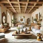 AI-generated image of Moroccan-style living room