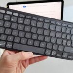 Logitech Keys-To-Go 2 in the hand