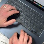 MacBook Air 15-inch M3 typing on keyboard