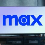 Max logo on a television set