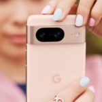 The Google Pixel 8 in Rose