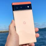 Google Pixel 6 held in hand