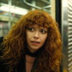 Natasha Lyonne in a subway in Russian Doll season 2