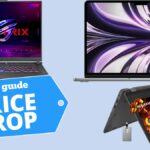 Asus ROG Strix G16 with MacBook and Chromenbook