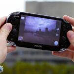 A PlayStation Vita being used