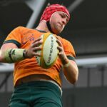 Harry Wilson of the Wallabies wins a line out ahead of Argentina vs Australia at The Rugby Championship 2024