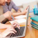 Students on laptop