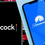 Peacock and Paramount Plus logos side by side