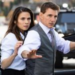 Hayley Atwell and Tom Cruise in