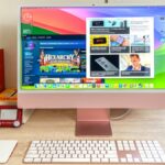 Apple iMac M3 review unit on desk