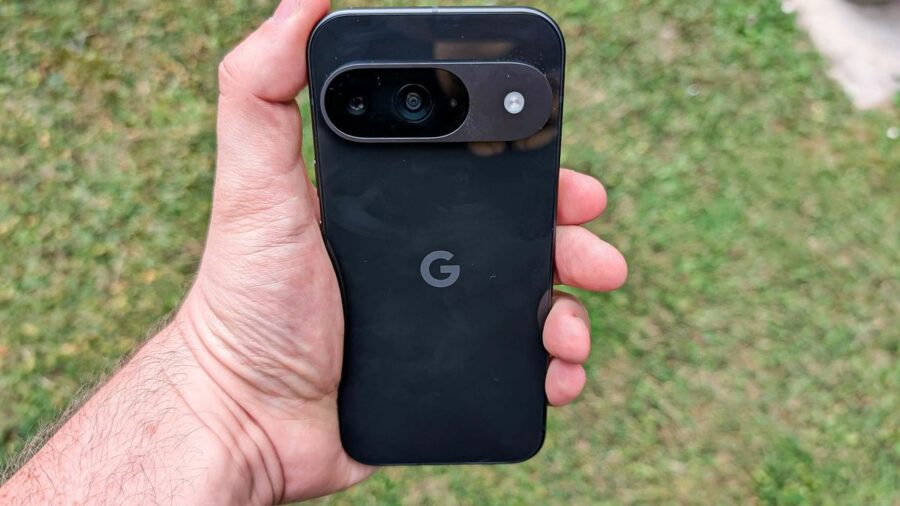 google pixel 9 review shots of phone