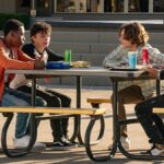 (L-R) Ramon Reed as Eddie, Raphael Alejandro as Connor, Mason Thames as Benji Nielsen and Bardia Seiri as Koosh in Incoming