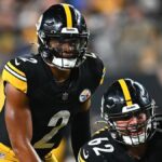 Justin Fields of the Pittsburgh Steelers lines up under center ahead of the Steelers vs Lions live stream for the 2024 NFL preseason