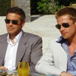 George Clooney and Brad Pitt in Ocean's Eleven