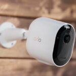 Arlo Pro 5S 2K security camera attached to home exterior