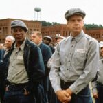 Morgan Freeman, Tim Robbins and other cast members in Shawshank Redemption