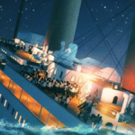 A computer generated image of the The Titanic sinking into the foaming water on the night of April 14, 1912 (iceberg not pictured) from the 'Mysteries From the Grave: Titanic'