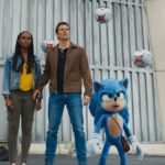 the Sonic the hedgehog movie stars Ben Schwartz (voicing Sonic), James Marsden, and Tika Sumpter