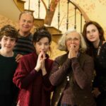 Hugh Bonneville, Julie Walters, Sally Hawkins, Madeleine Harris, and Samuel Joslin in &quot;Paddington 2&quot;