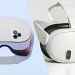 Meta Quest 3 VR headset and Meta Quest 3S render