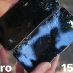 A screenshot of AppleTrack's iPhone 16 Pro durability test video