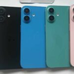 Alleged iPhone 16 units in white, black, blue, green and pink