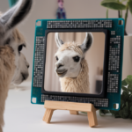 Adobe Firefly AI image of a Llama looking in a mirror