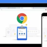 A phone and tablet sharing passwords using Google Password Manager