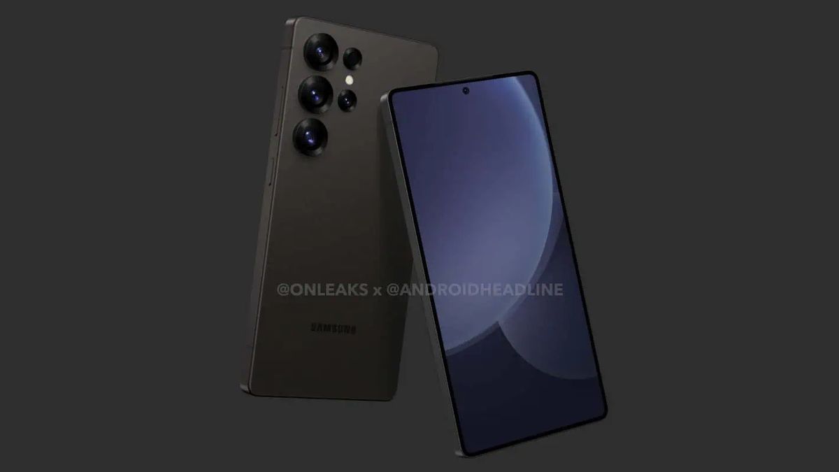 Render of the Samsung Galaxy Ultra S25 by OnLeaks